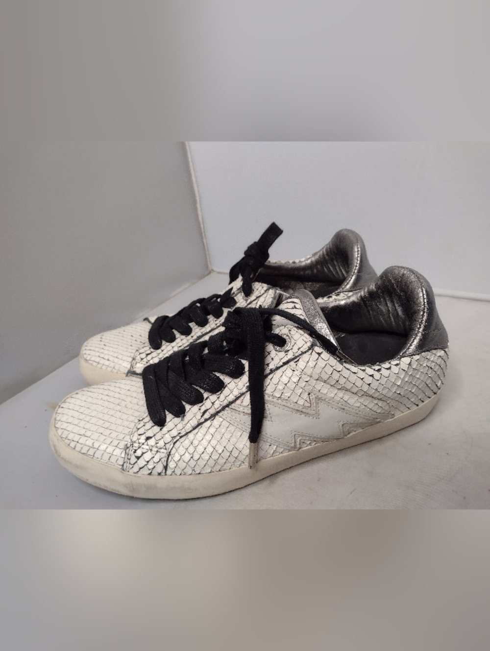 Zadig & Voltaire Women's Neo Keith Flash Shoes Sneakers 41  Leather Scale B16